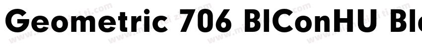 Geometric 706 BlConHU Black Condens字体转换